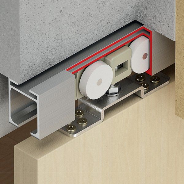 Hafele Slıdo D-Line 11-41 Alt Kılavuz Ray Plastik Siyah 1000Mm