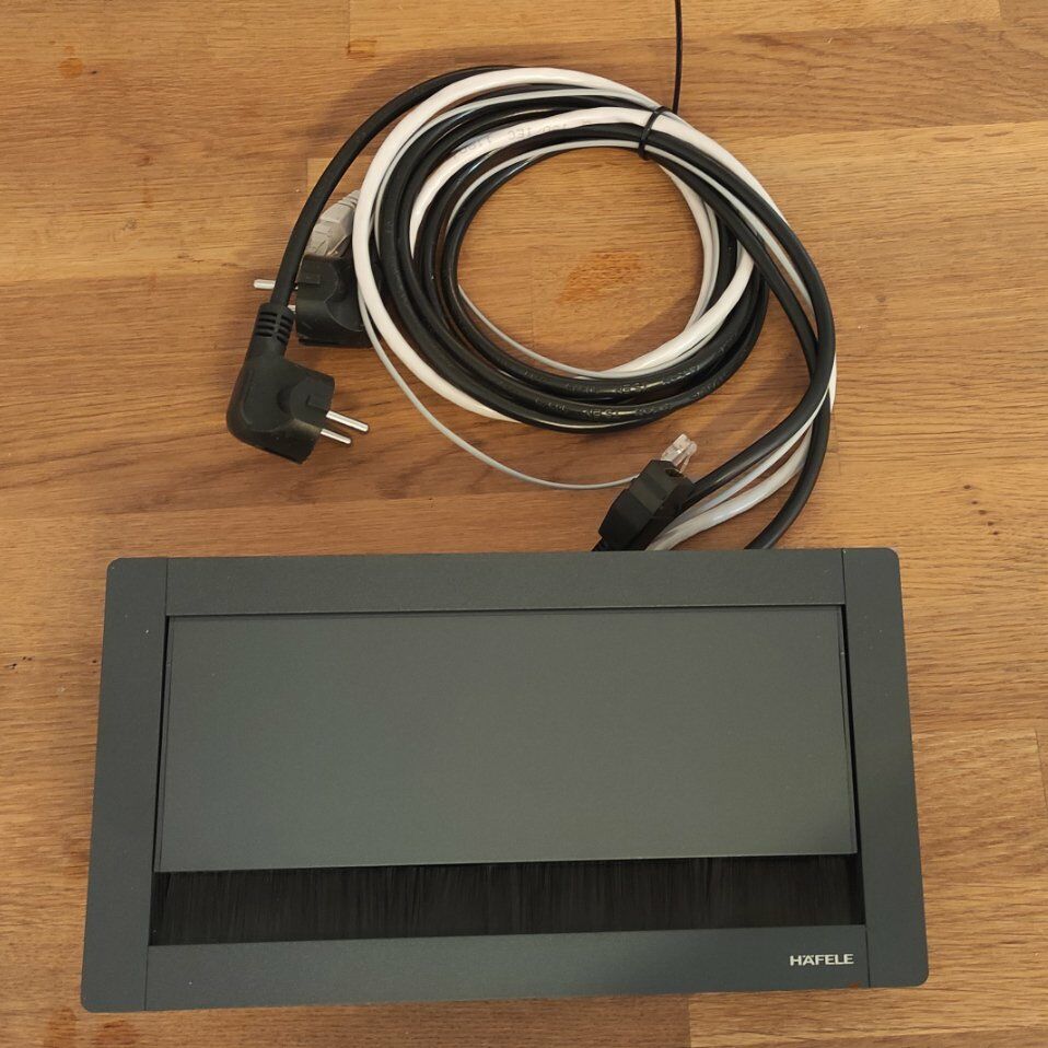 Hafele Goo P2 Priz Ups, Cat6, Cat3, Hdmı, Usb Antrasit Renk