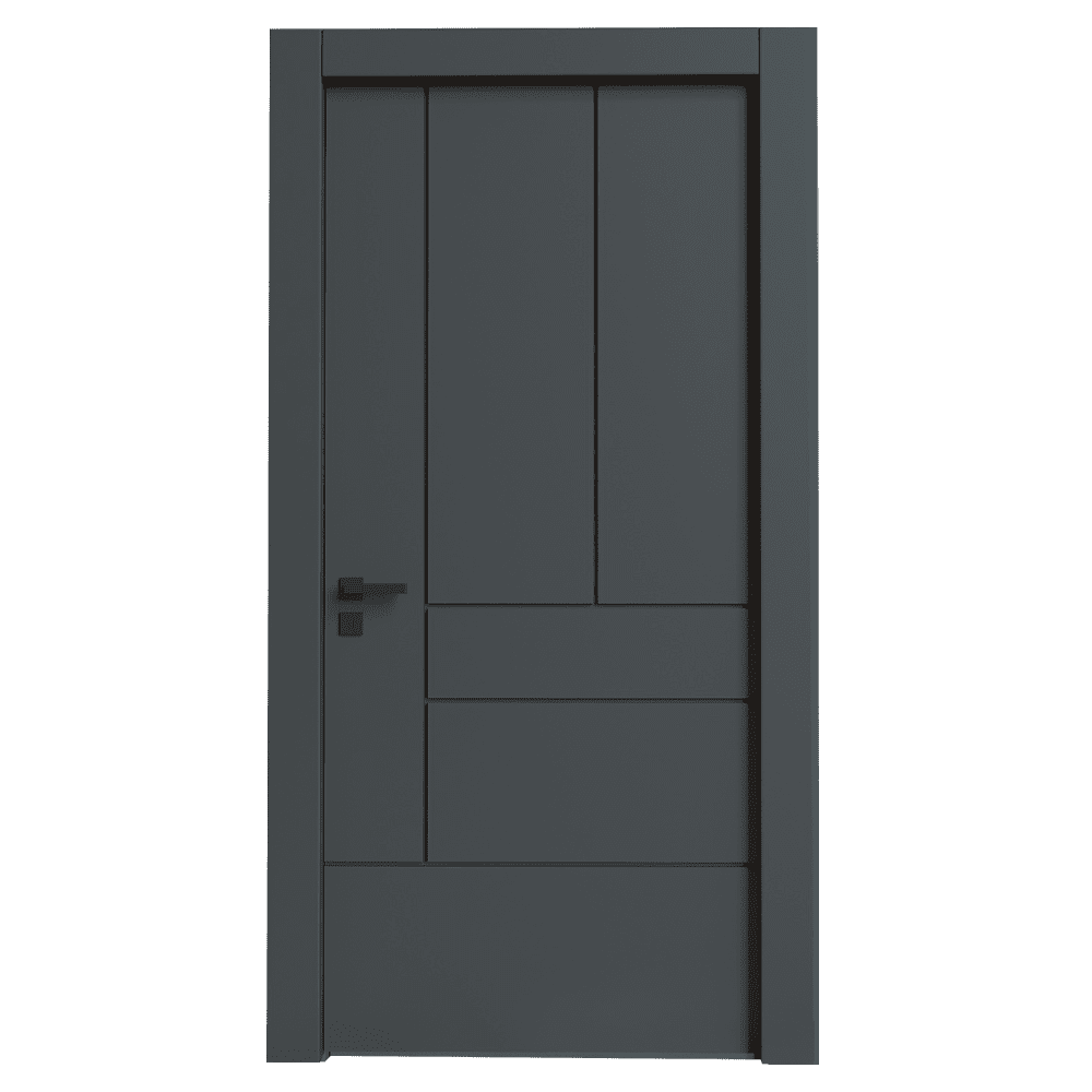 Teta Home T-6013 İç Oda Mdf Lake Kapı Antrasit - 87x203 - 14/17 - Oda