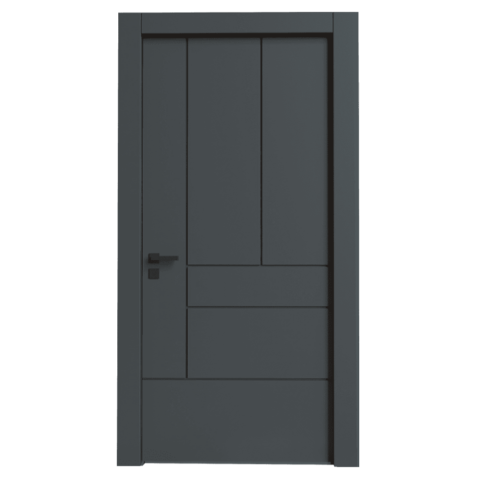 Teta Home T-6013 İç Oda Mdf Lake Kapı Antrasit - 77x203 - 18/21 - WC-Banyo
