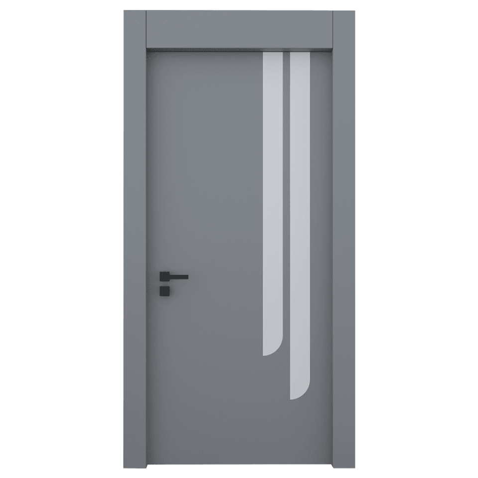 Teta Home L-8001 İç Oda Mdf Lake Kapı Gri - 87x203 - 14/17 - WC-Banyo