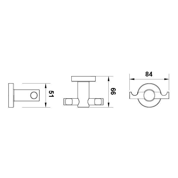Hafele Banyo Askısı Ozo İkili Parlak Rose Renk
