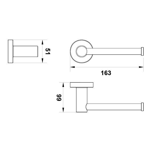 Hafele Tuvalet Kağıtlığı Ozo Duvara Monte Parlak Rose Renk