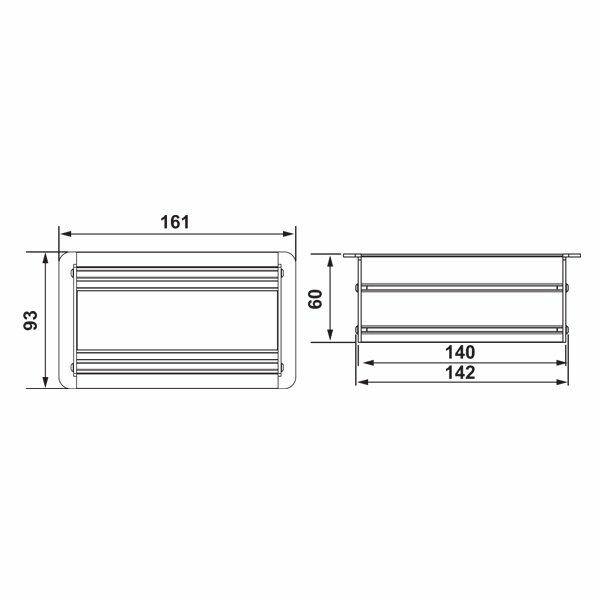 Hafele Odın Plus 1Priz, Ups, Cat6, Cat3, Mat Eloksal Renk