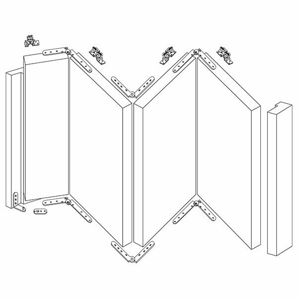 Hafele FOLD50-K Kayar katlanır ek set, 1K