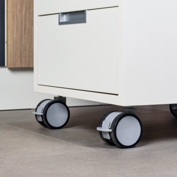 Hafele İkiz Tekerlek Frenli Gri Ø65x82mm