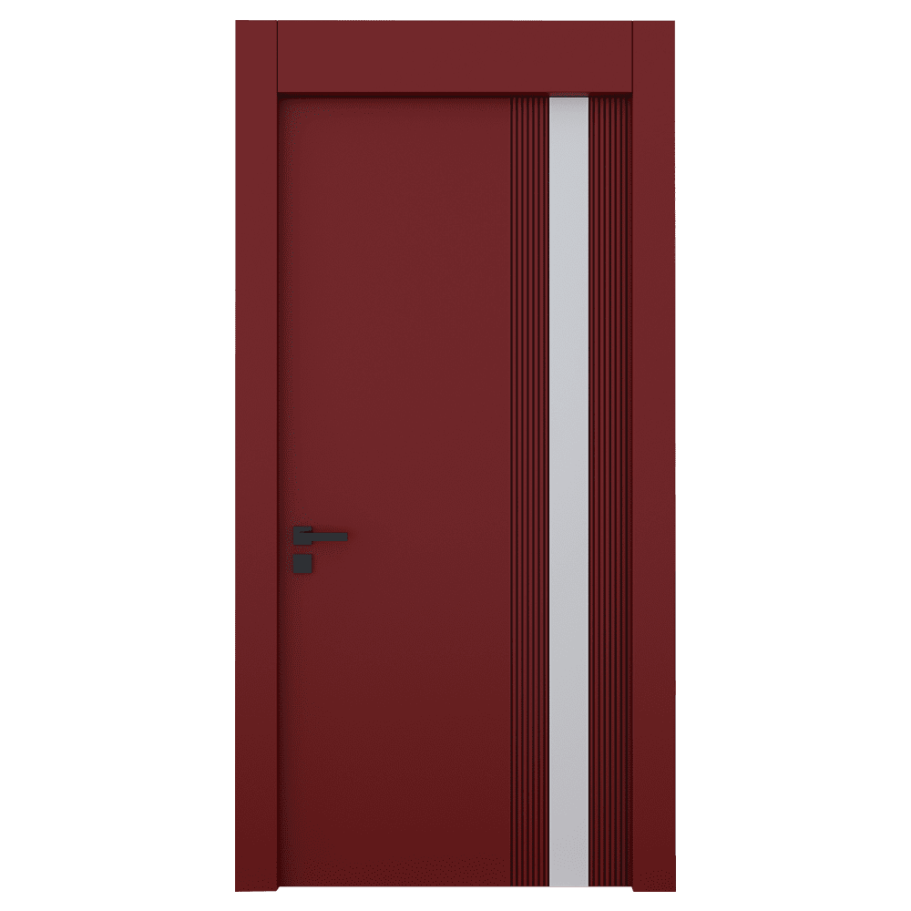Teta Home L-8002 İç Oda Mdf Lake Kapı Kırmızı - 77x203 - 18/21 - WC-Banyo