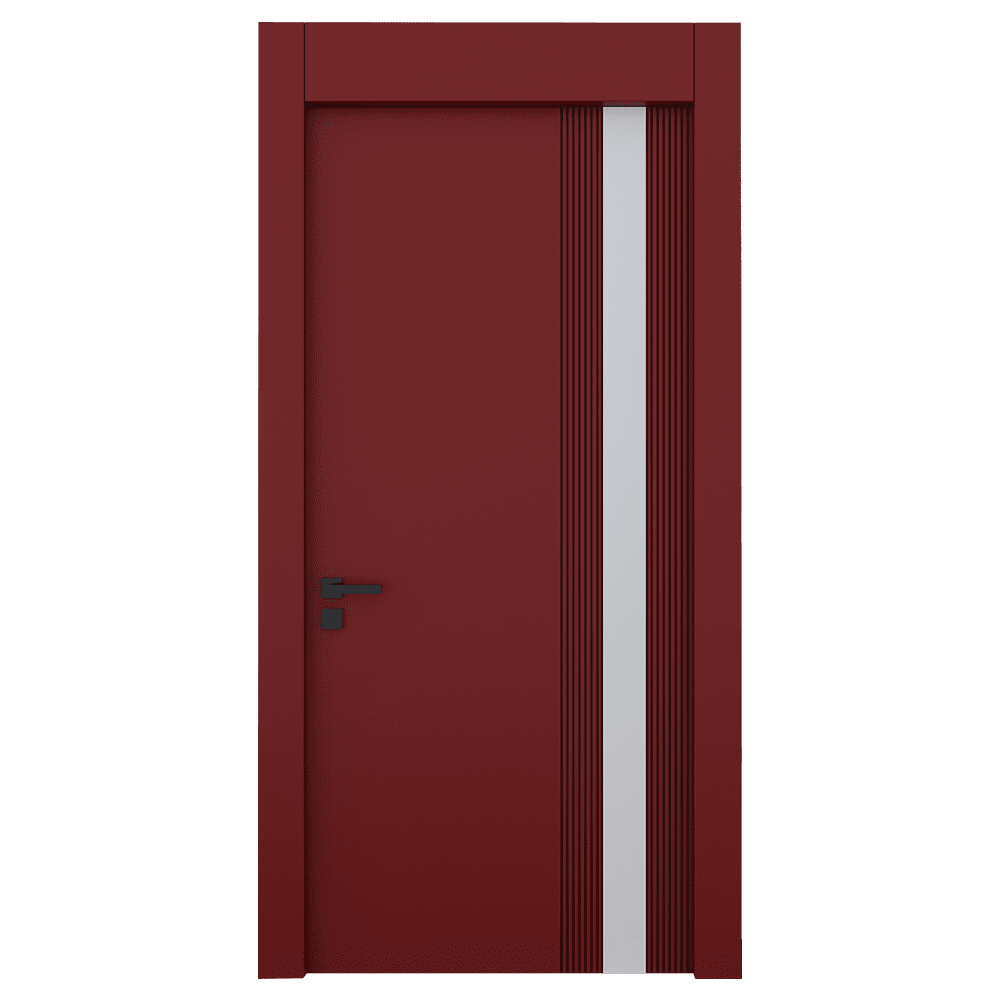 Teta Home L-8002 İç Oda Mdf Lake Kapı Kırmızı - 77x203 - 14/17 - Oda