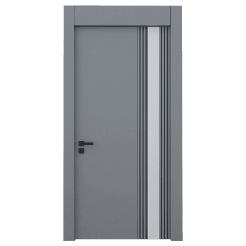 Teta Home L-8002 İç Oda Mdf Lake Kapı Gri - 87x203 - 14/17 - WC-Banyo