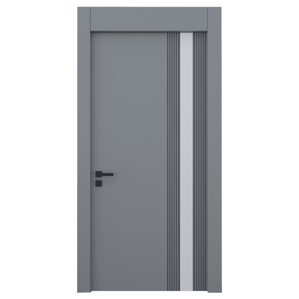 Teta Home L-8002 İç Oda Mdf Lake Kapı Gri - 87x203 - 14/17 - WC-Banyo