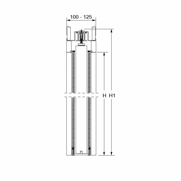 Hafele Unico Tek 1000x2100mm