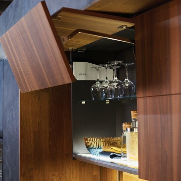 Hafele Free Fold Kalkar Katlanır Makas Seti 96-101cm/8,6-17,3kg, Gri Renk