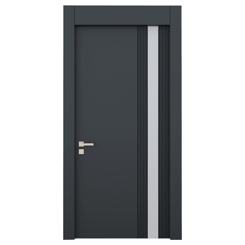 Teta Home L-8002 İç Oda Mdf Lake Kapı Antrasit - 87x203 - 14/17 - Oda