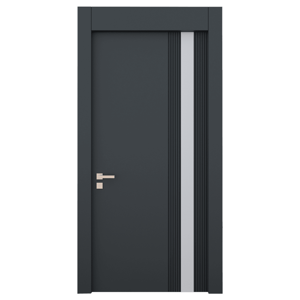 Teta Home L-8002 İç Oda Mdf Lake Kapı Antrasit - 77x203 - 18/21 - Oda
