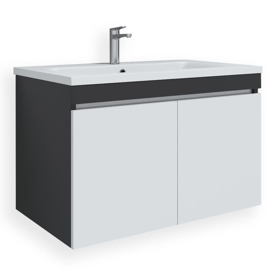Teta Home Tokyo 80 cm MDF Banyo Lavabolu Alt Dolap