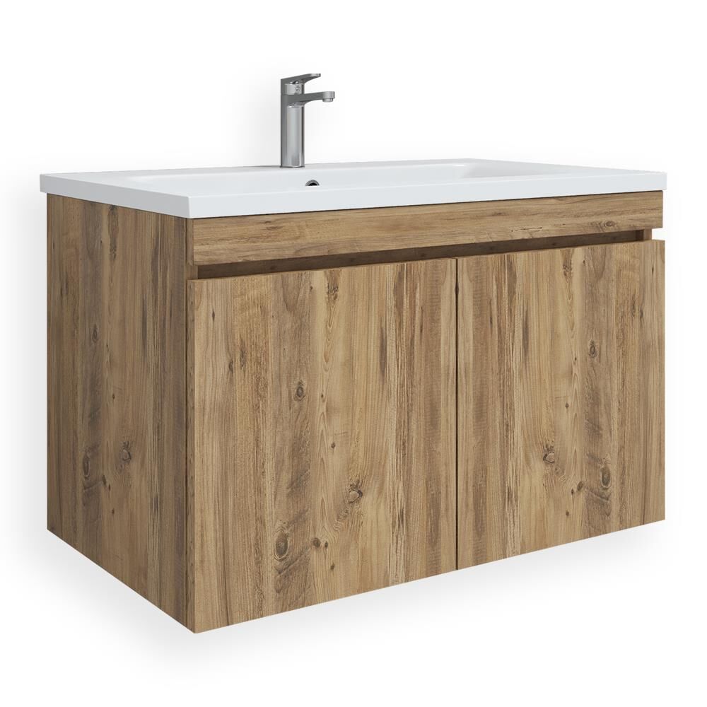 Teta Home Tokyo 80 cm MDF Banyo Lavabolu Alt Dolap Atlantik Çam