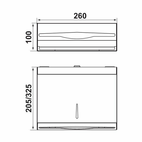 Hafele Kağıt Havlu Dispenseri Paslanmaz Çelik Renk (200 Adet)