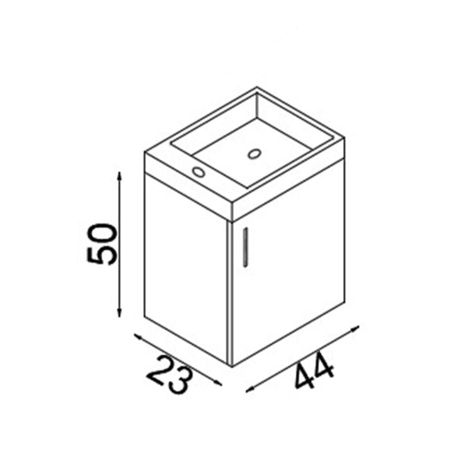 Teta Home Rio 45 cm Mdf Banyo Lavabolu Alt Dolap