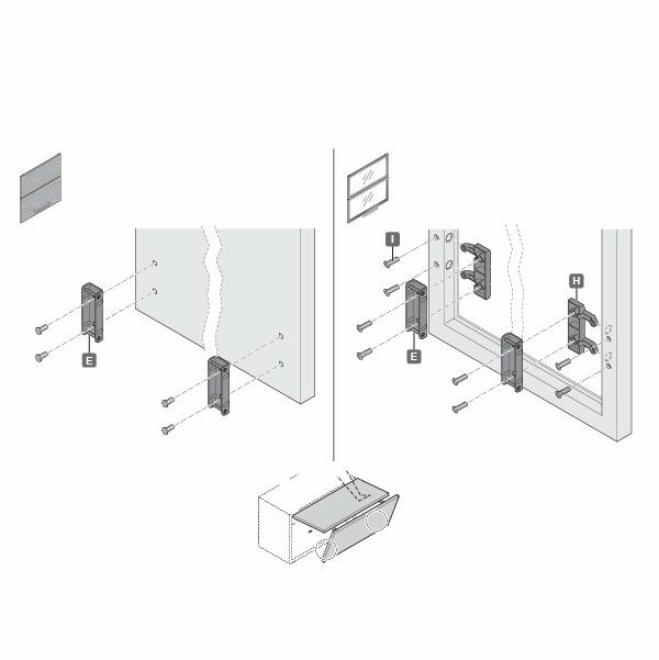 Hafele Free Fold Kapak Bağlantı Parçası