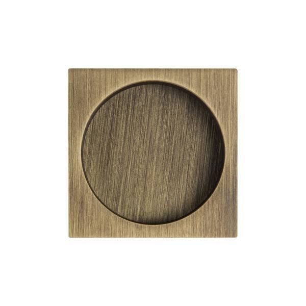 Hafele Square Pasaj Tipi Gömme Kulp, Antik Bronz Renk