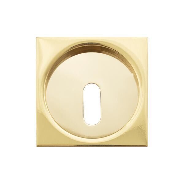 Hafele Square Oda Tipi Gömme Kulp, Parlak Pirinç Renk