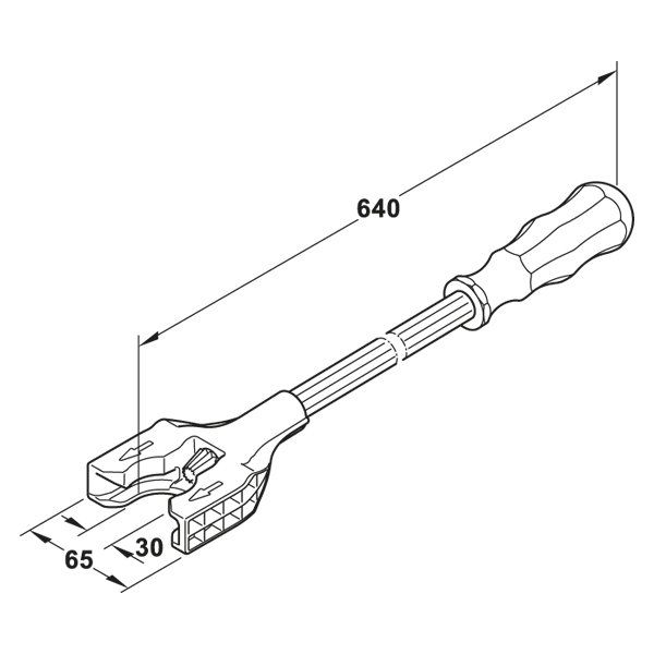 Hafele AXILO Baza ayağı ayarlama aleti