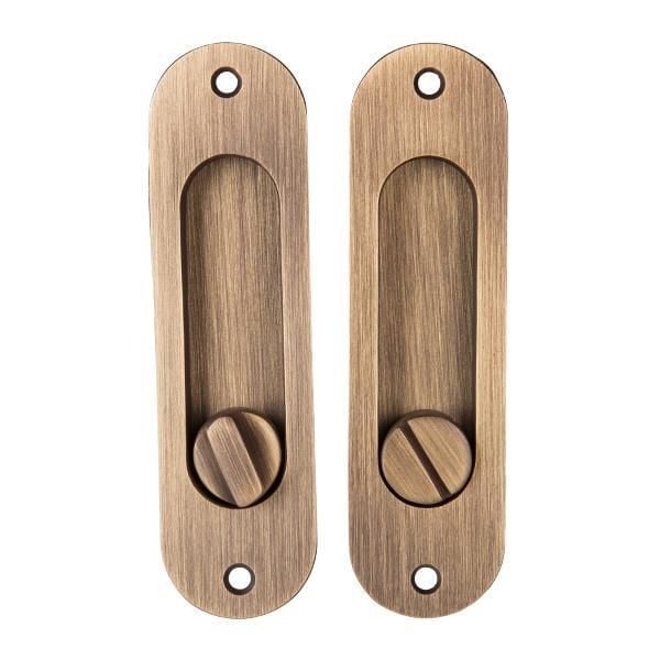 Hafele Oval Wc Tipi Gömme Kulp, Antik Bronz Renk