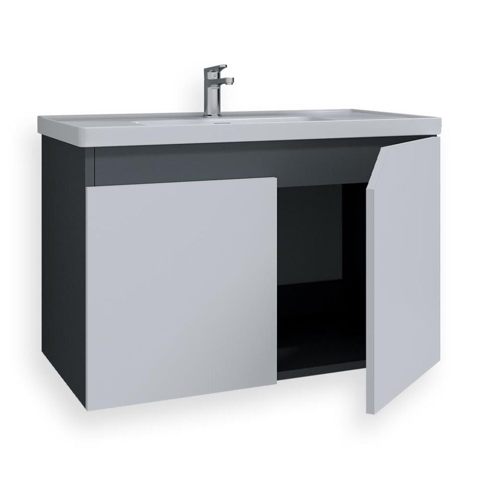 Teta Home Napoli 65 cm MDF Banyo Lavabolu Alt Dolap