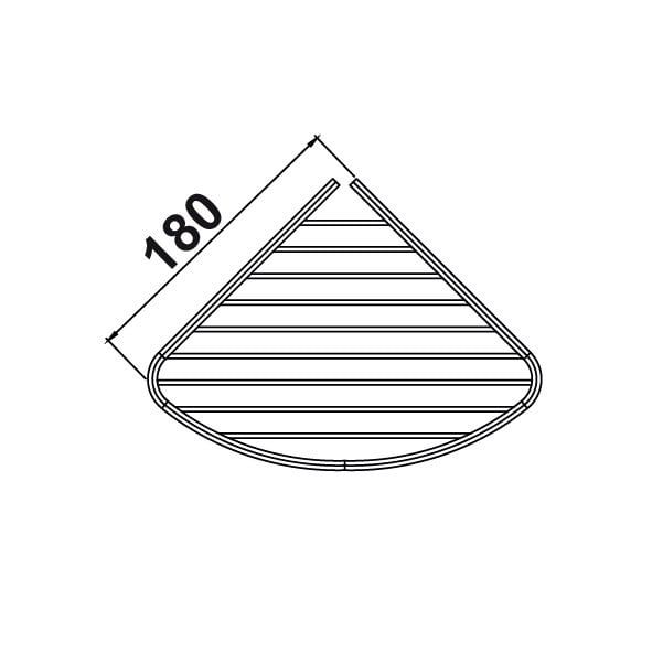 Hafele Tekli Duş Rafı Parlak Krom Renk
