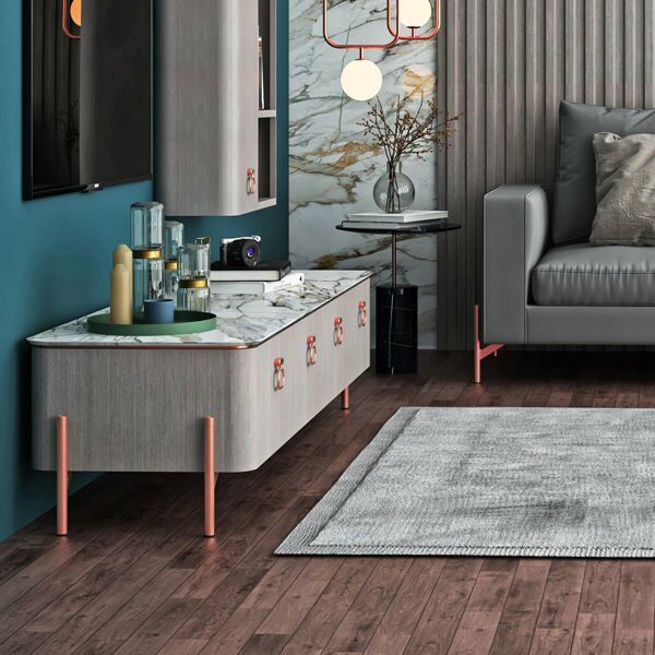 Hafele Lungo Mobilya Ayağı, Parlak Rose 200 mm