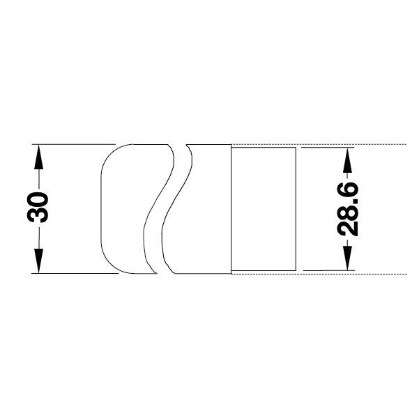 Hafele Askı Borusu Dirseği