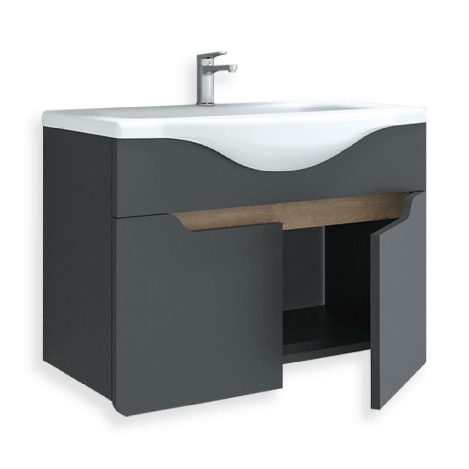 Teta Home Meksika 65 cm Mdf Banyo Lavabolu Alt Dolap