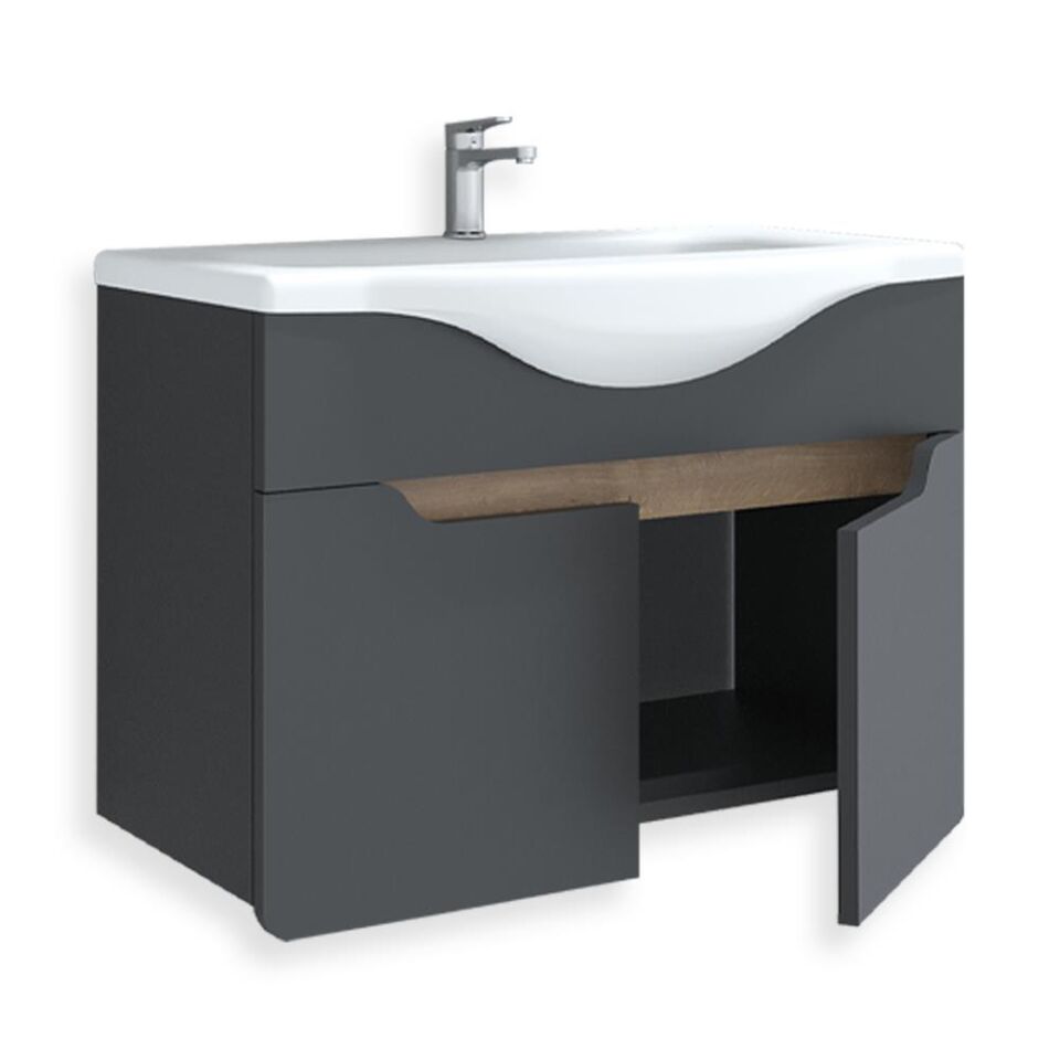 Teta Home Meksika 65 cm Mdf Banyo Lavabolu Alt Dolap