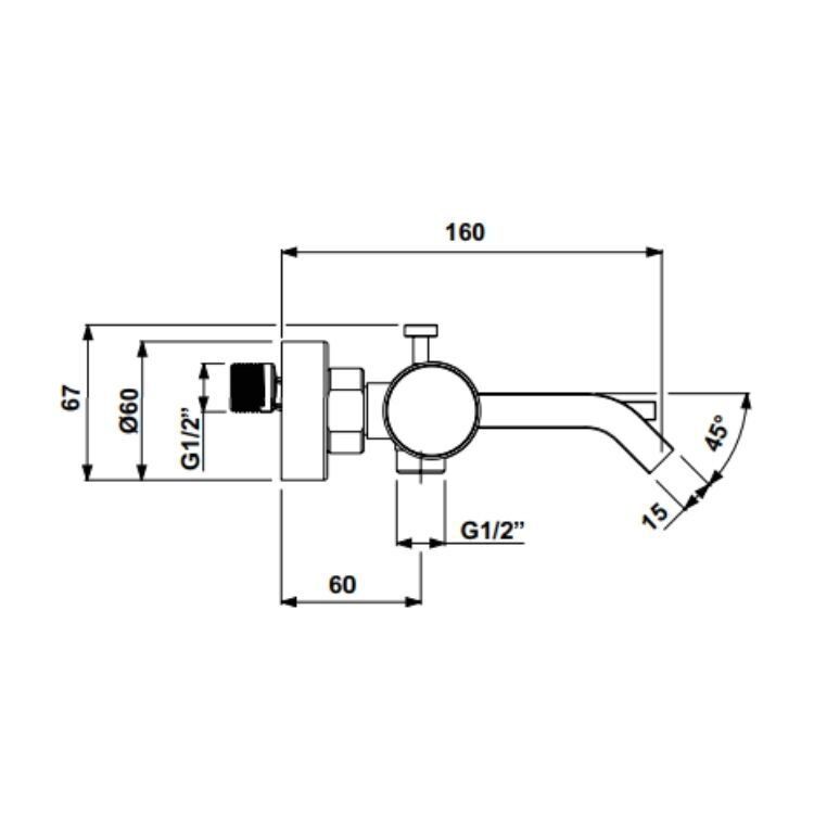 Hafele Banyo Bataryası Fonte Mat Siyah