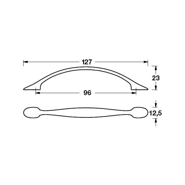 Hafele Mobilya Kulpu Peyton 96mm Paslanmaz Çelik