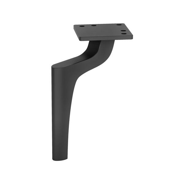 Hafele Pose Mobilya Ayağı, Mat Siyah 140 Mm