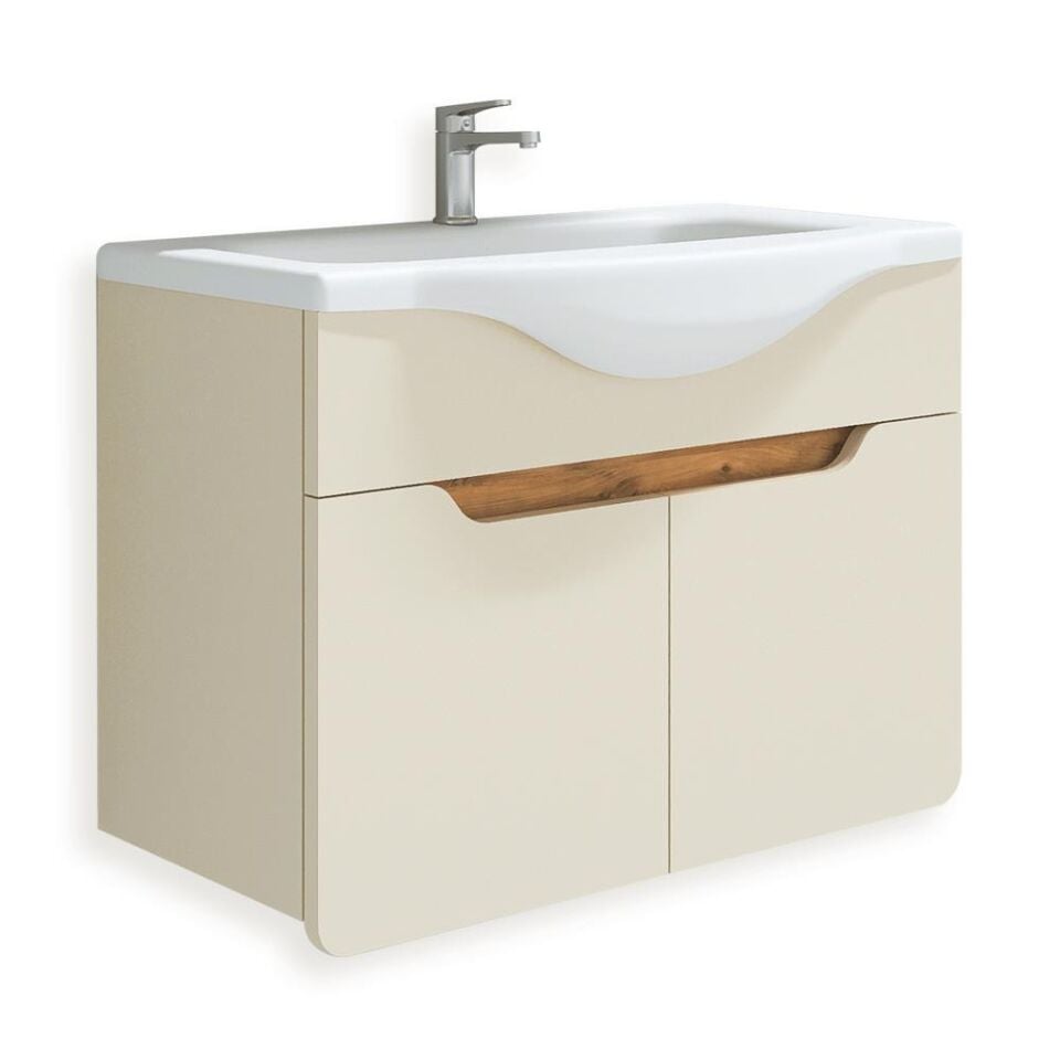 Teta Home Meksika 55 cm Mdf Banyo Lavabolu Alt Dolap