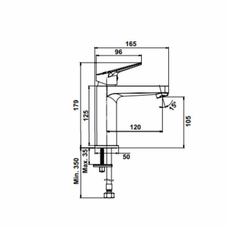 Hafele Lavabo Bataryası Vog Parlak Rose