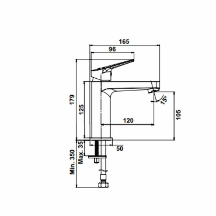 Hafele Lavabo Bataryası Vog Bronz