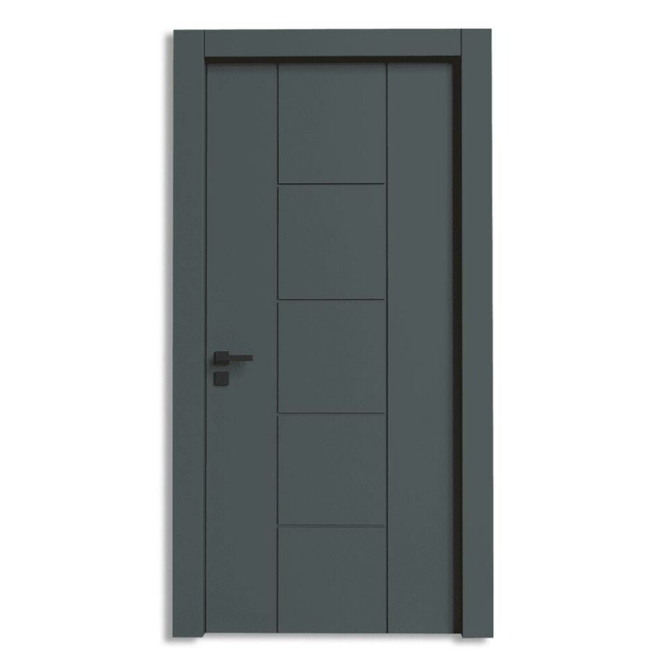 Teta Home T-6012 İç Oda Mdf Lake Kapı Antrasit - 77x203 - 10/13 - Oda
