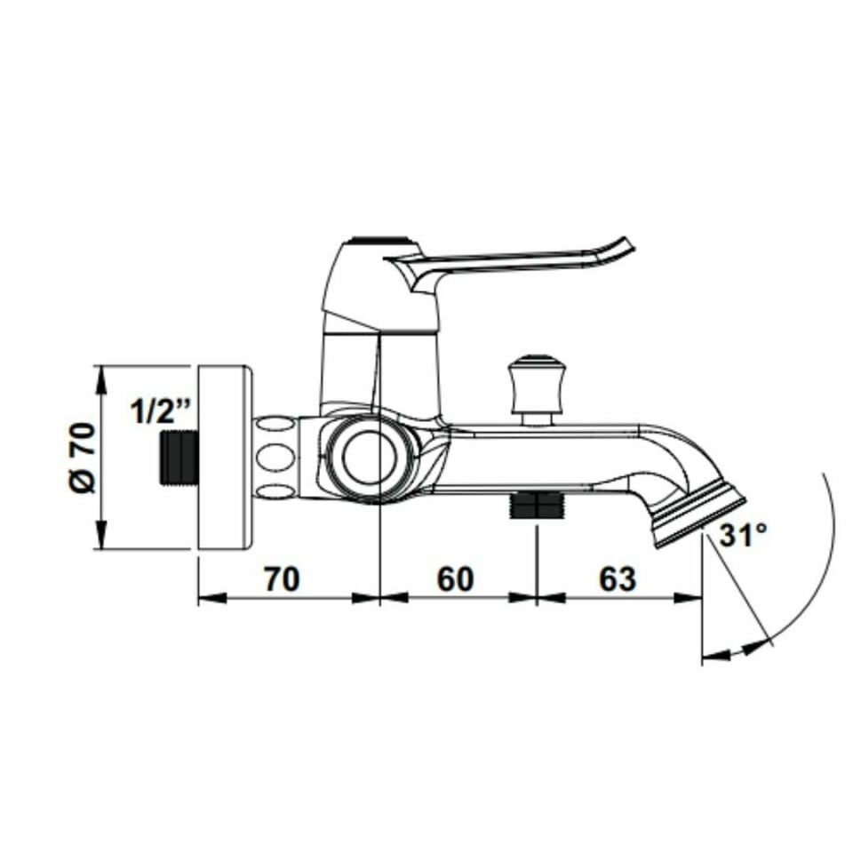 Hafele Banyo Bataryası Anton Mat Siyah