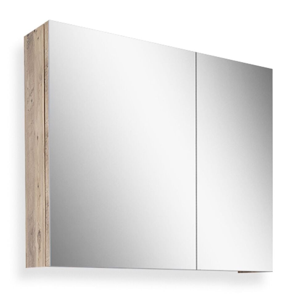 Teta Home Yalova 80 cm Mdf Banyo Aynalı Üst Dolap