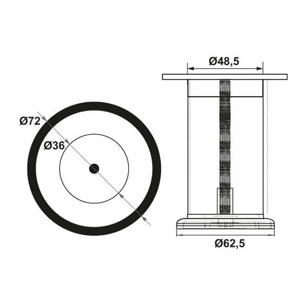 Hafele Latte Plastik Mobilya Ayağı 50mm, Mat Krom Renk