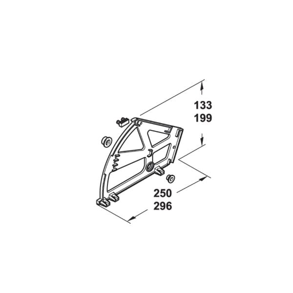 Hafele İkili Ayakkabılık Mekanizması Prosty Beyaz