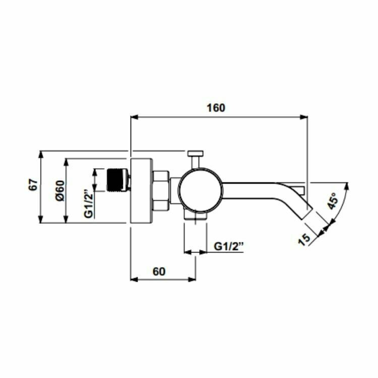 Hafele Banyo Bataryası Fonte Parlak Krom