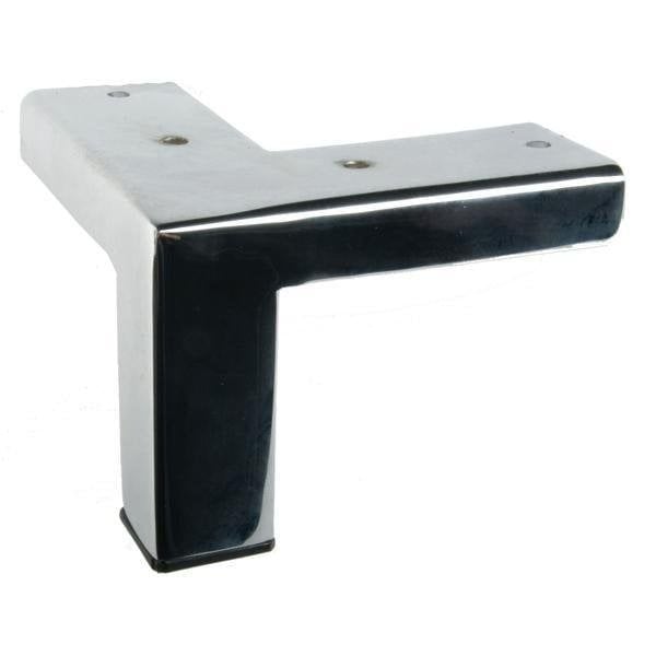 Hafele Amos Köşeli Mobilya Ayağı 25x70mm, Parlak Krom Renk