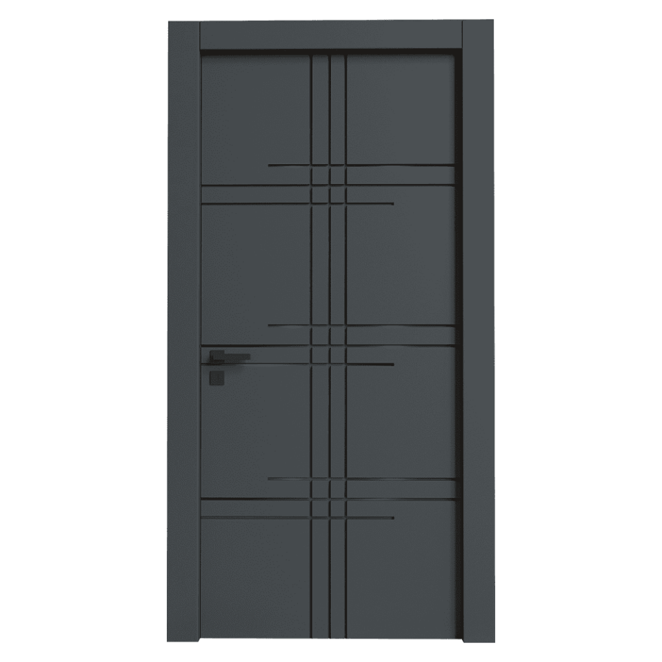 Teta Home S-7001 İç Oda Mdf Lake Kapı Antrasit - WC-Banyo - 87x203 - 18/21
