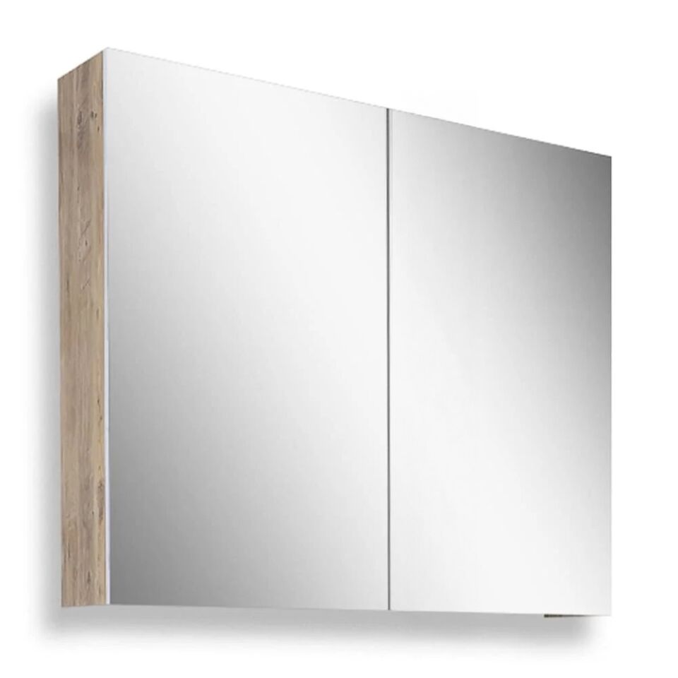 Teta Home Tokyo 65 cm MDF Banyo Aynalı Üst Dolap Atlantik Çam-Beyaz