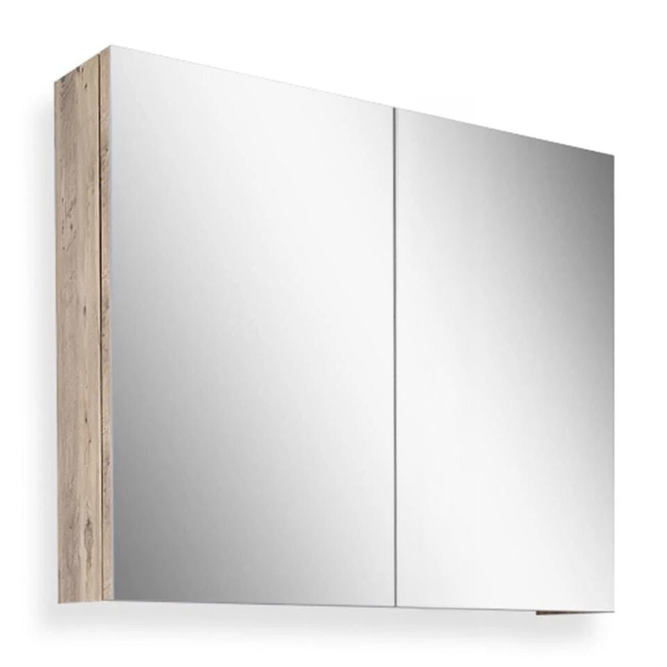 Teta Home Tokyo 65 cm MDF Banyo Aynalı Üst Dolap Atlantik Çam