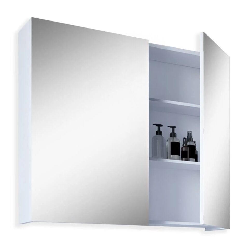 Teta Home Tokyo 65 cm MDF Banyo Aynalı Üst Dolap Beyaz